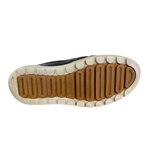 Vionic Womens 6 Dinora Boa Black Leather Platform Loafer‎ Left Shoe Amputee - Picture 6 of 8